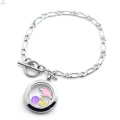 Free sample hot sale silver magnetic bracelet,stainless steel jewelry